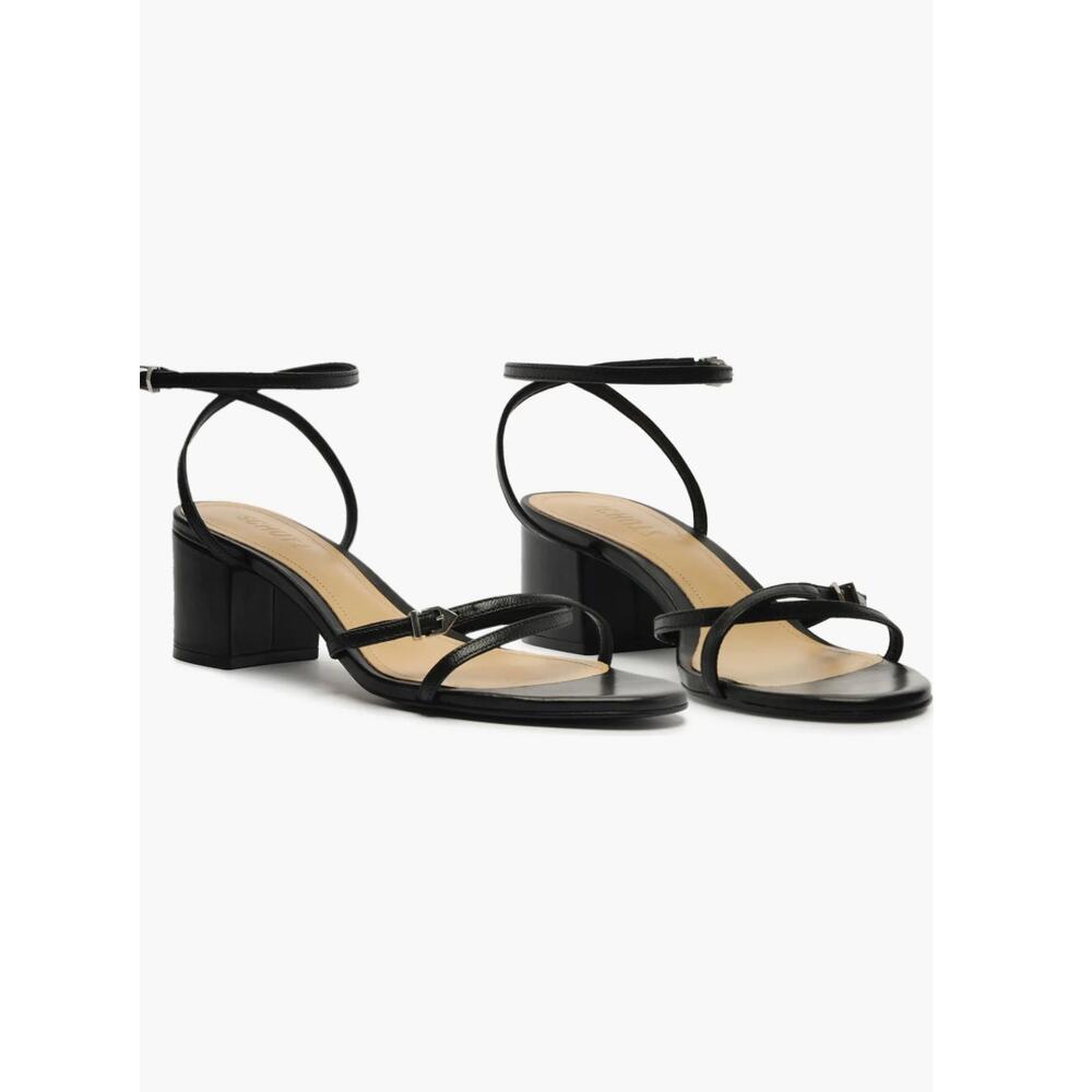 SCHUTZ NWOB Ankle Strap Sandal Dress Shoe Heel Black 11